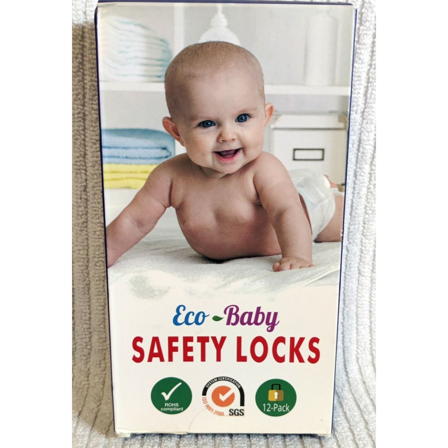 EcoBaby Cabinet And Drawer Locks  12 Strap Locks 2 Keys Cabinet Safety Locks